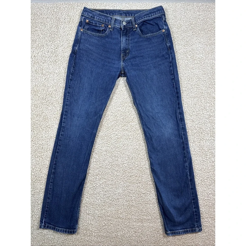 Levis 514 Jeans Mens 31x32 Blue Denim Straight Leg Stretch Medium Wash Pants
